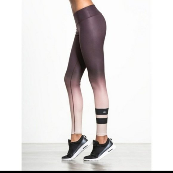 ALO Yoga Pants - ALO Yoga Brown Ombré Airbrush Leggings grafient sz XS gym yoga run